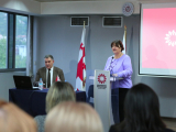 იუსტიციის მინისტრის პირველმა მოადგილემ მიხეილ სარჯველაძემ და ნოტარიუსთა პალატის თავმჯდომარემ მარიკა გოგოლაძემ ნოტარიუსებს პროფესიული დღე მიულოცეს.