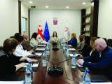 იუსტიციის მინისტრის მოადგილე ლანა მორგოშიამ ნოტარიუსთა პალატის გამგეობასთან მიმდინარე სამუშაოები და სამომავლო გეგმები განიხილა