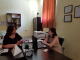 Chairman of the Board of the Notary Chamber met the newly appointed notary in Borjomi